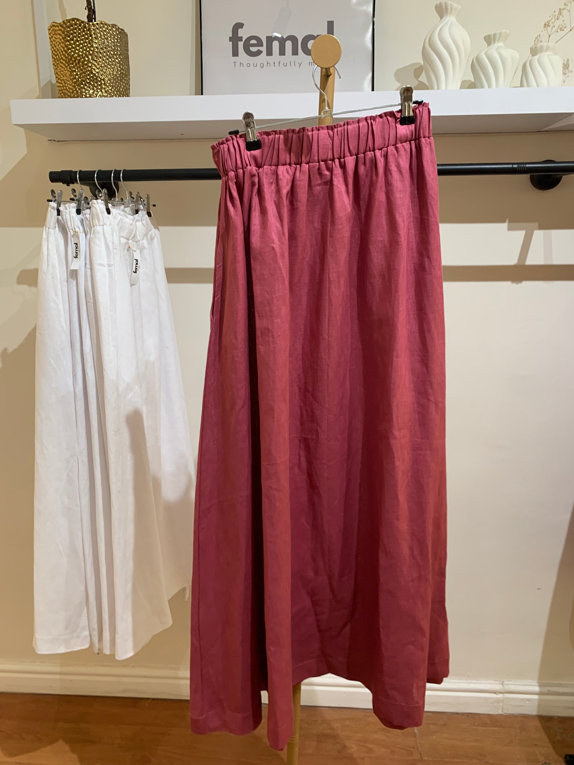 100% Linen Skirt