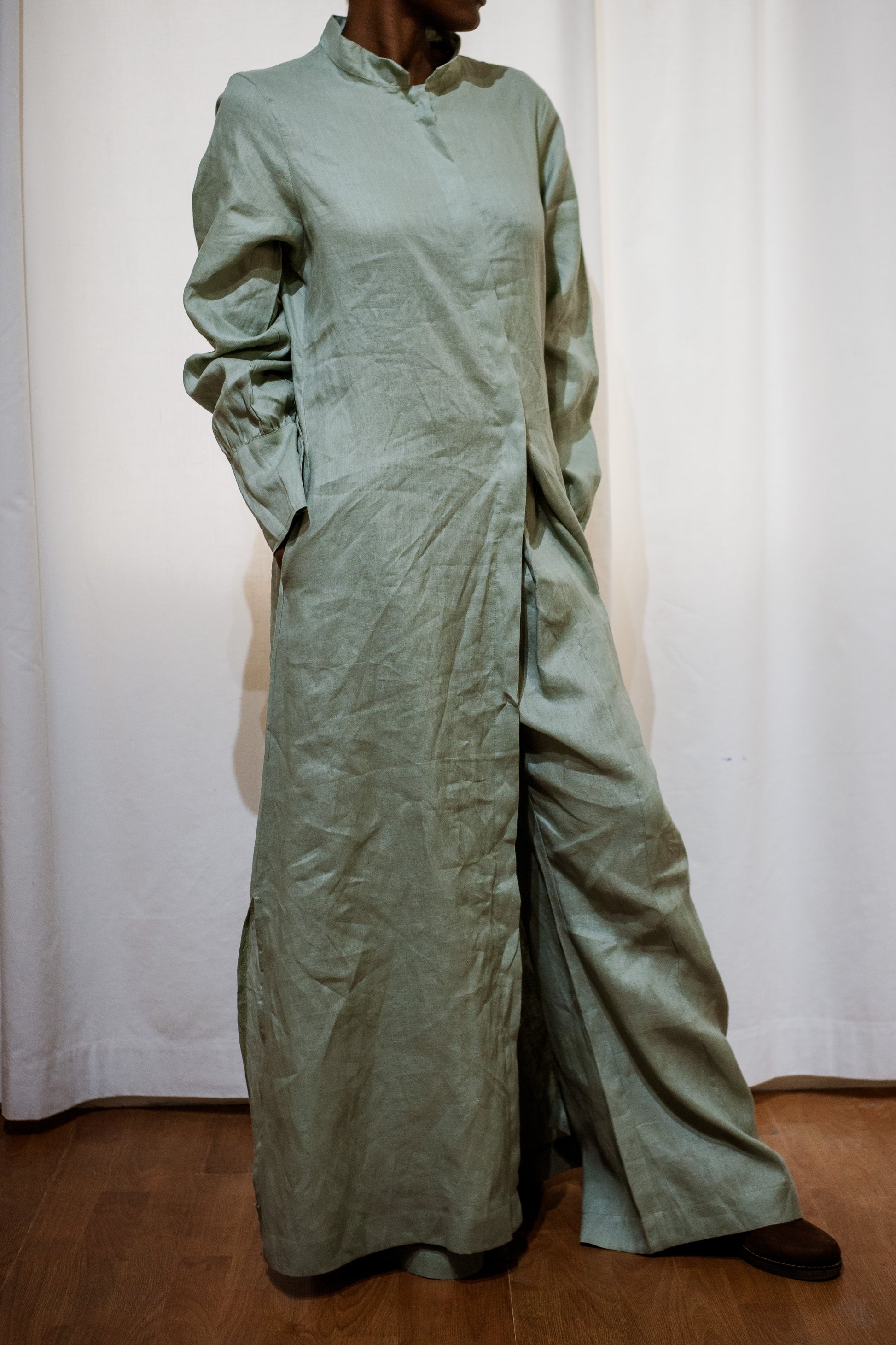 Sage 100% Linen Pants