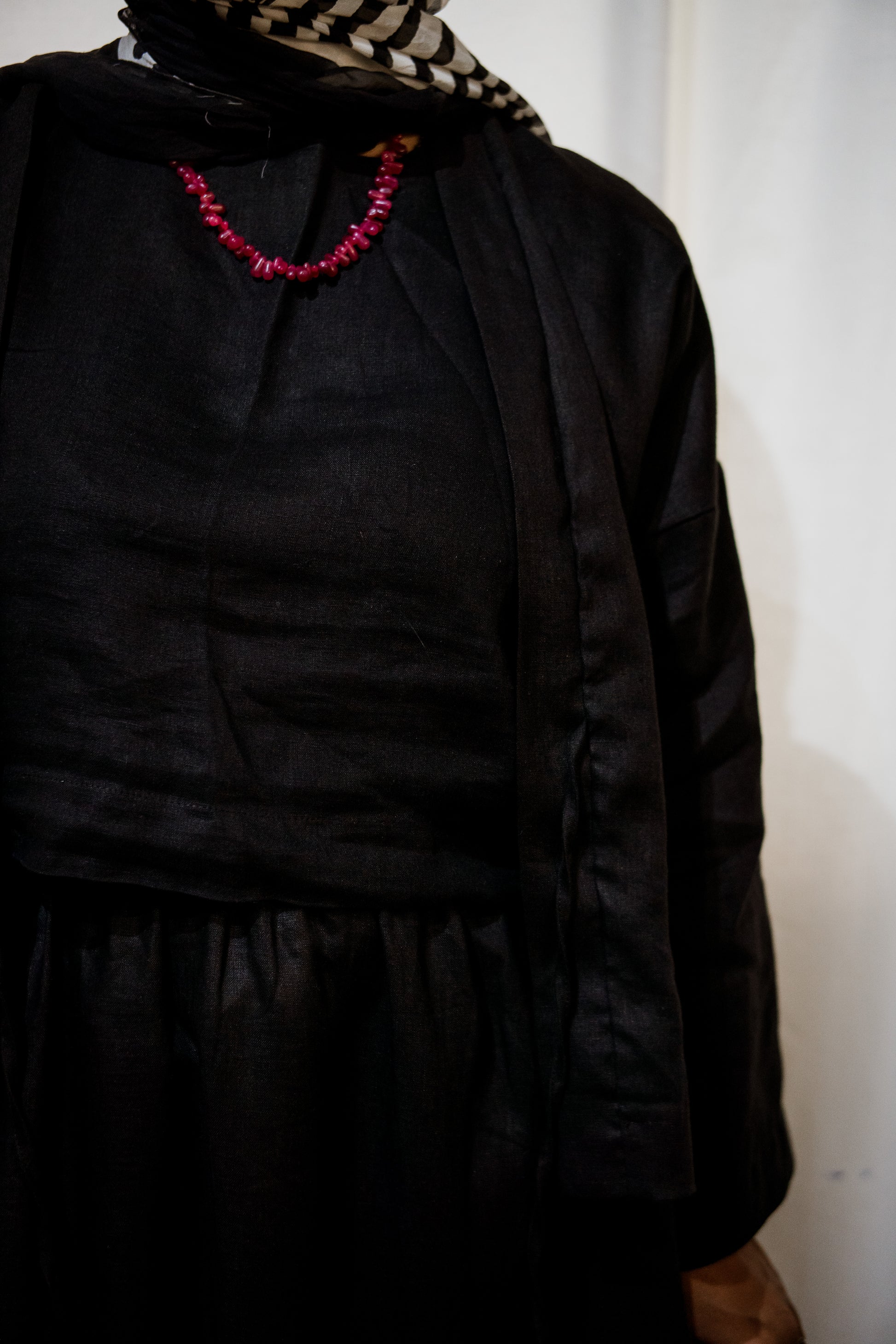 Black 100% Linen Tailored jacket