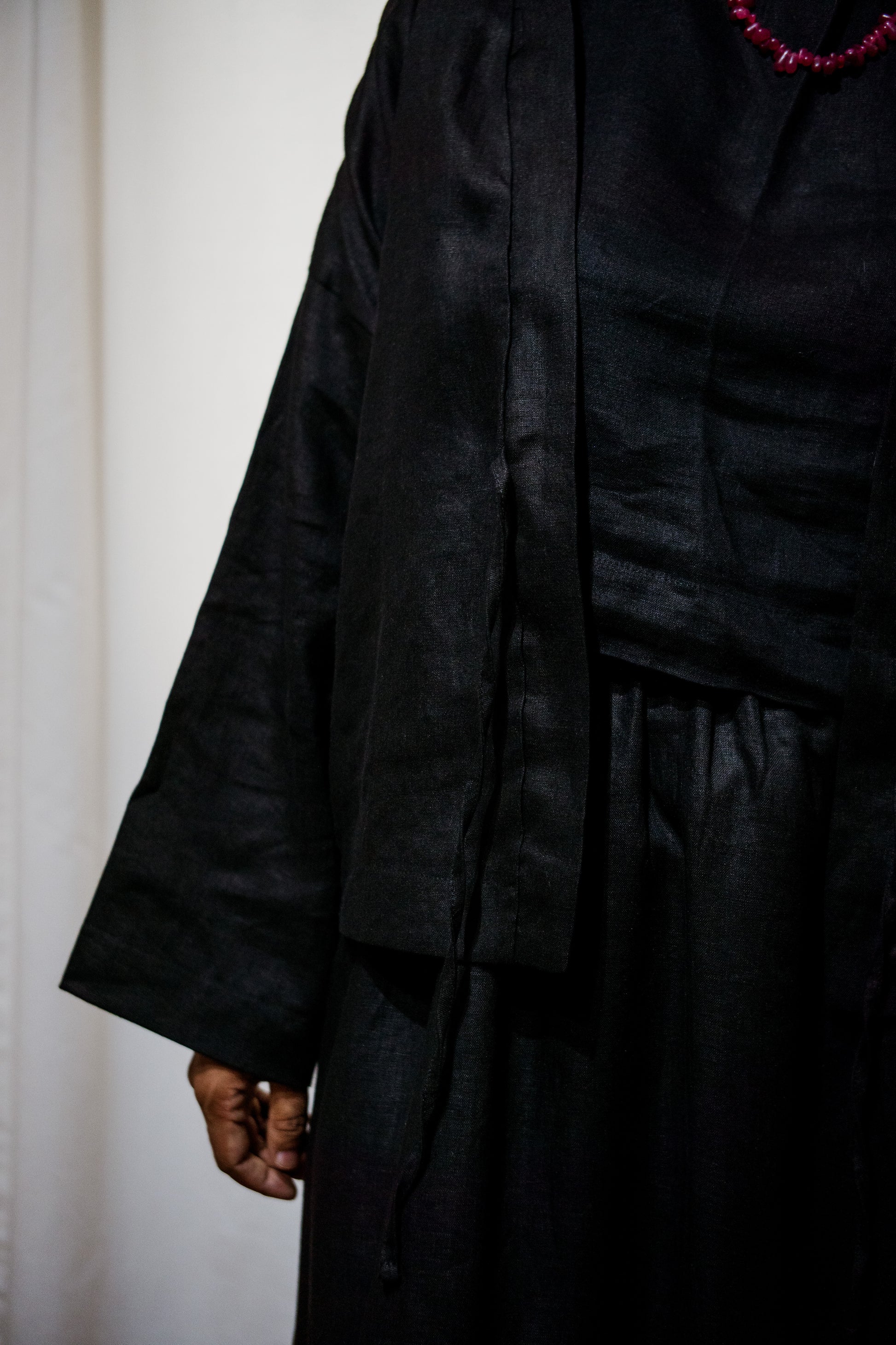 Black 100% Linen Tailored jacket